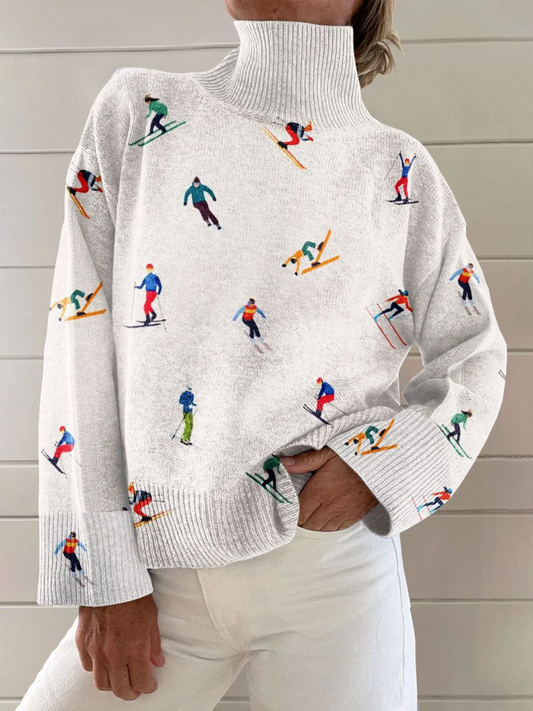 June™ | Vintage Yarn Ski Pattern Winter Sweater