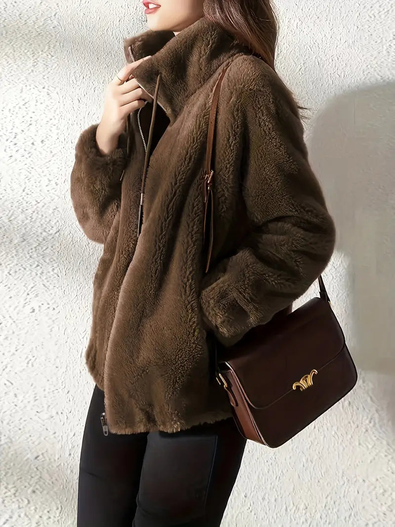 Maleza™ | Ultra-Soft Furry Fleece Jacket