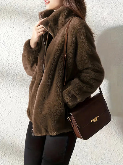 Maleza™ | Ultra-Soft Furry Fleece Jacket