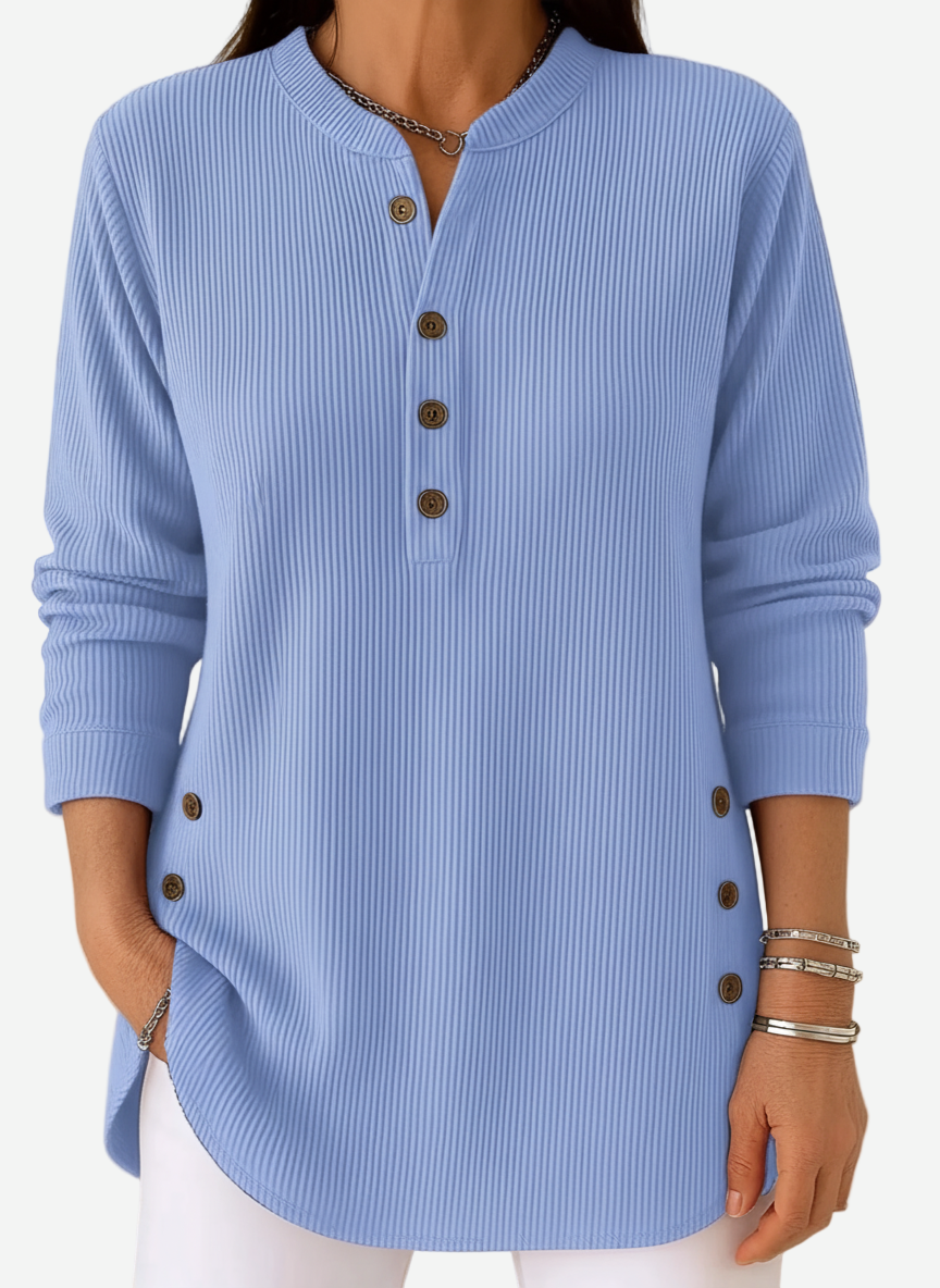 Harvella™ | Long Sleeve Solid Knit Sweater