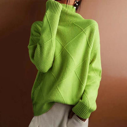 Talvera™ | Textured Turtleneck Knit Sweater