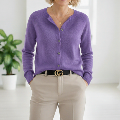 Katarzyna™ | Comfortable Button-Down Cashmere Sweater