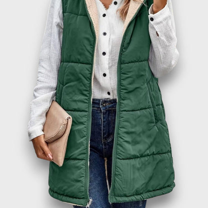 Marlise™ | Reversible Fleece-Lined Hooded Vest