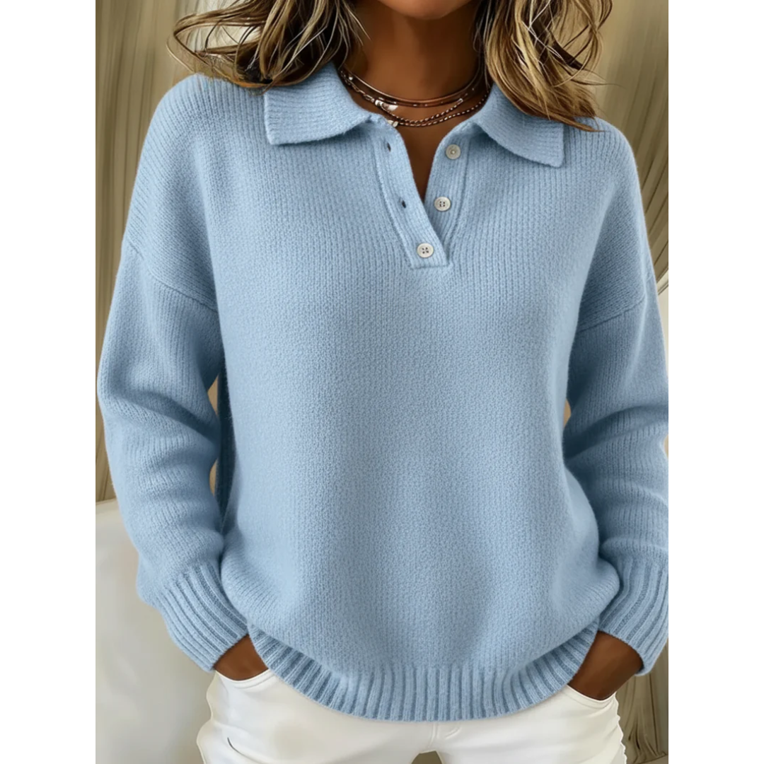 Healora™ | Knitted Polo Sweater