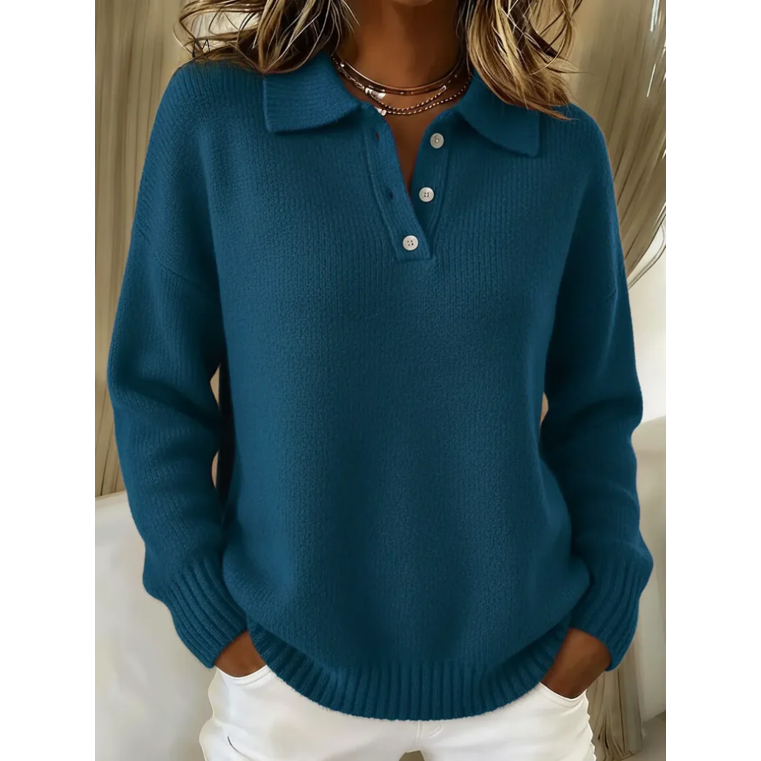 Healora™ | Knitted Polo Sweater