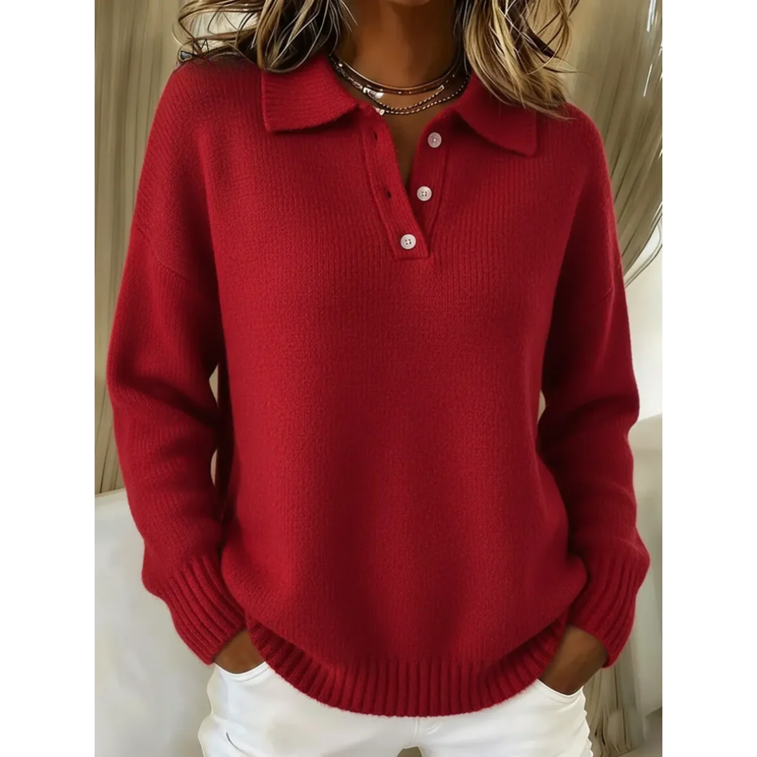 Healora™ | Knitted Polo Sweater