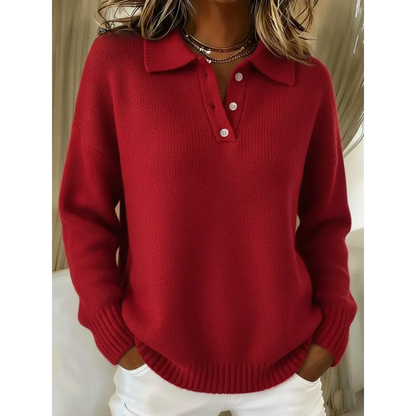Healora™ | Knitted Polo Sweater
