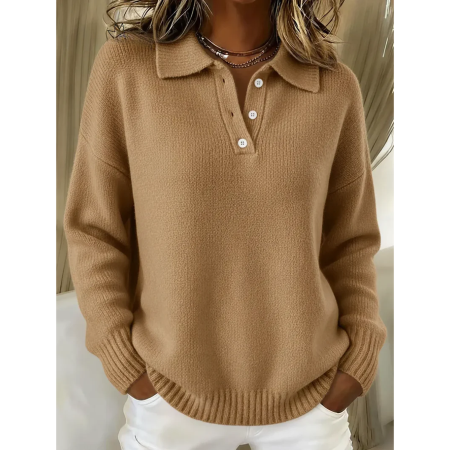 Healora™ | Knitted Polo Sweater
