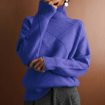 Talvera™ | Textured Turtleneck Knit Sweater