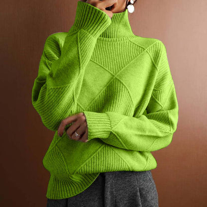 Talvera™ | Textured Turtleneck Knit Sweater