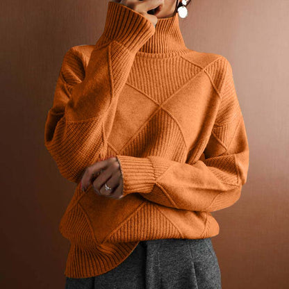 Talvera™ | Textured Turtleneck Knit Sweater