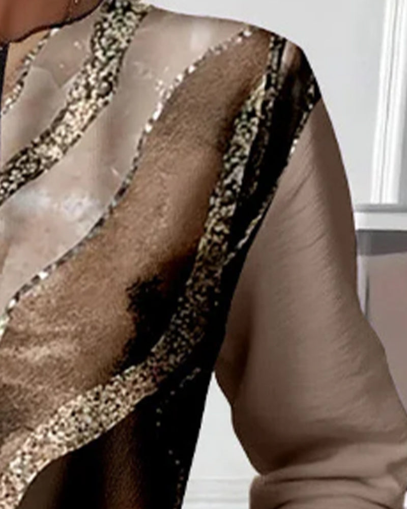 Vintoria™ | Half-Zip Sweatshirt With Vintage Print