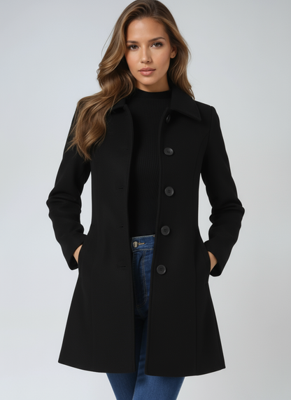 Sylviera™ | Women’s Single-Breasted Winter Trench Coat