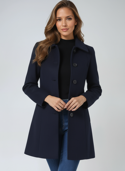 Sylviera™ | Women’s Single-Breasted Winter Trench Coat