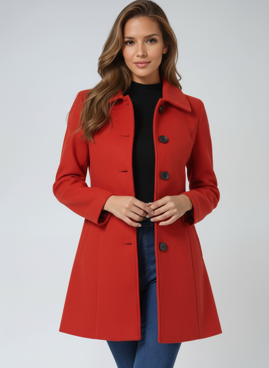 Sylviera™ | Women’s Single-Breasted Winter Trench Coat