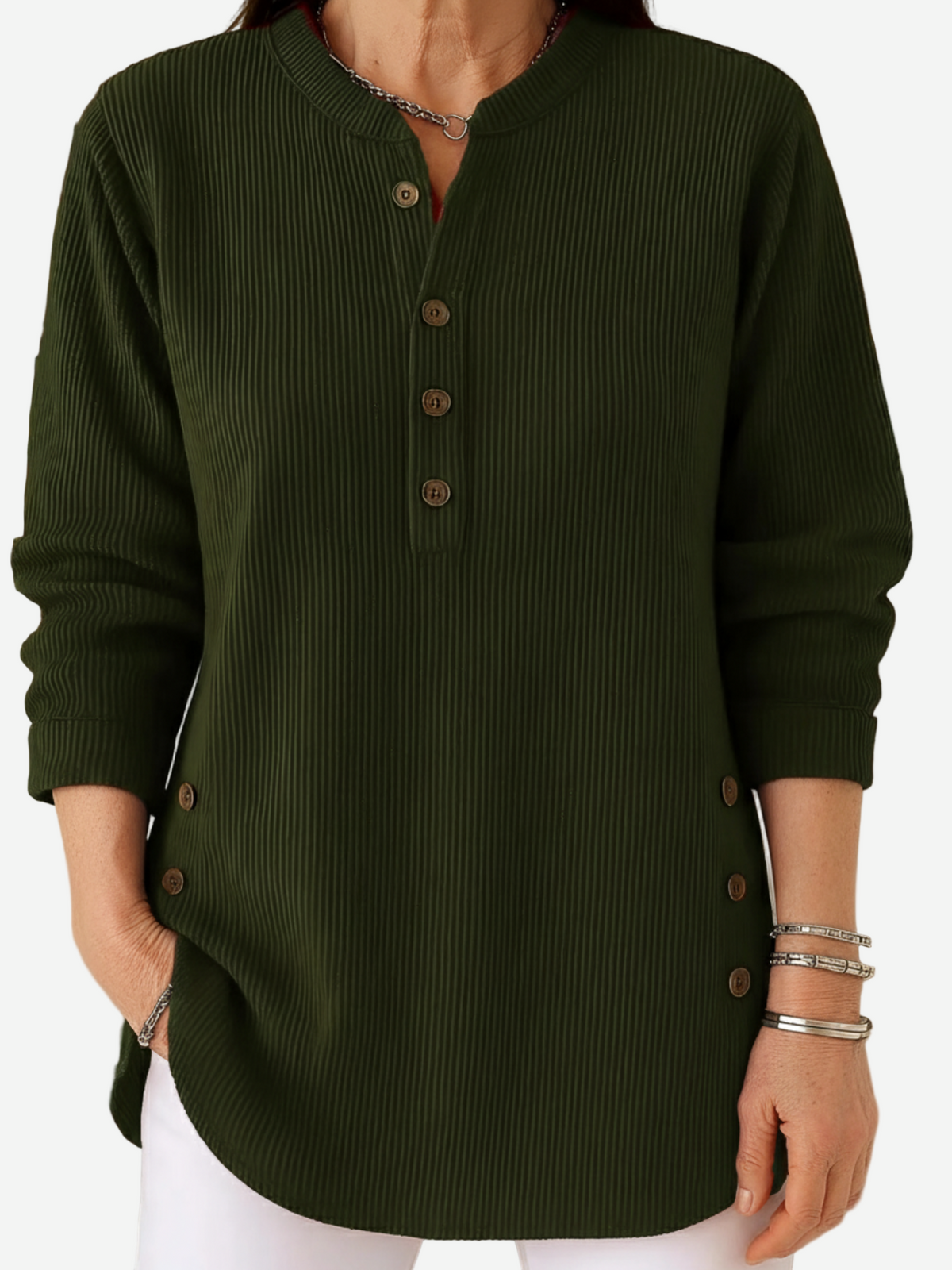 Harvella™ | Long Sleeve Solid Knit Sweater