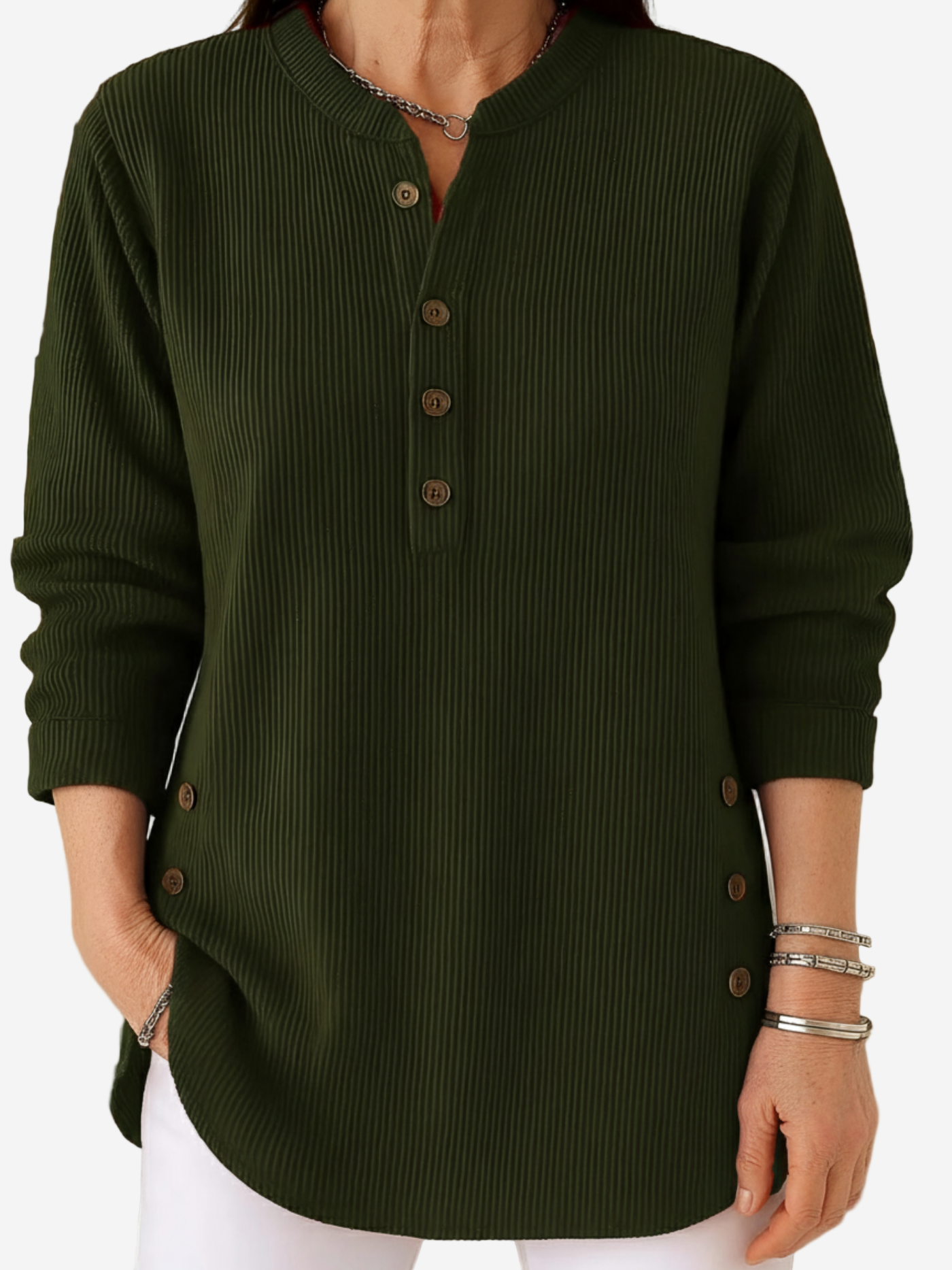 Harvella™ | Long Sleeve Solid Knit Sweater